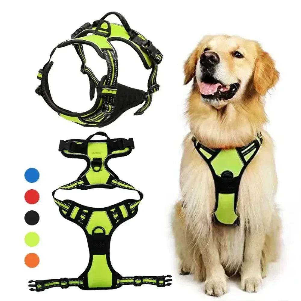 Arnés Reflectante Ajustable Ultra‑Cómodo para Perros y Gatos