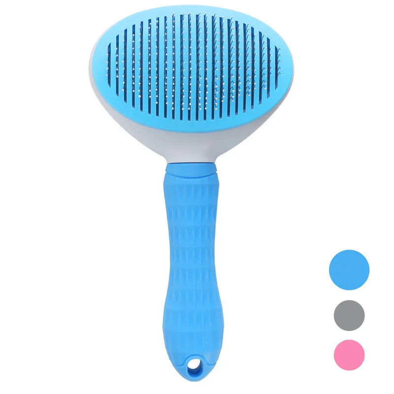 Cepillo Deslanador Autolimpiable para Perro y Gato