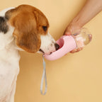 Bebedero Portátil para Perro y Gato con Cordón, 350ml/550ml