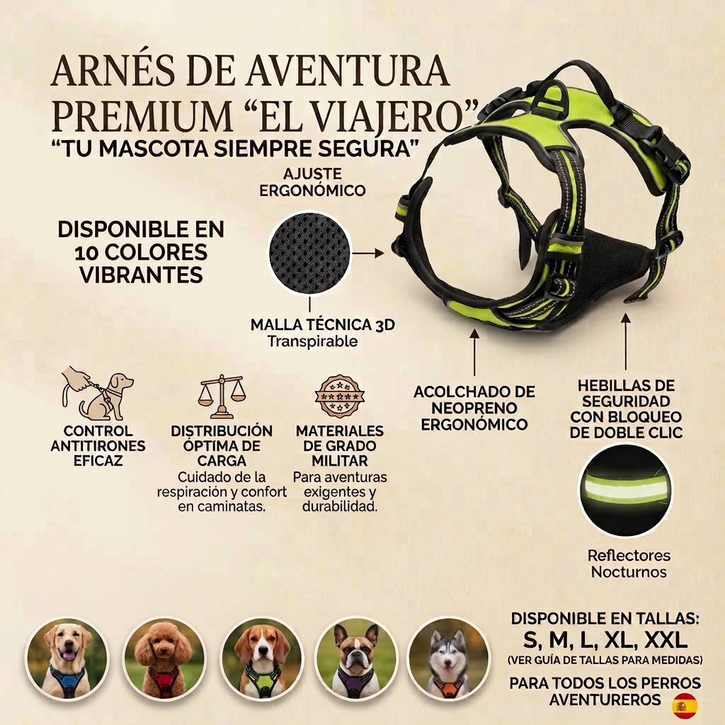 Arnés Reflectante Ajustable Ultra‑Cómodo